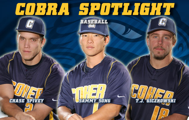 Cobra Spotlight- Chase Spivey, Sammy Song & T.J. Giczkowski, Baseball
