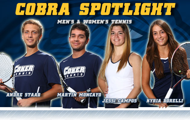 Cobra Spotlight- Andre Staab, Martin Moncayo, Jessi Campos & Kyria Borelli, Men's & Women's Tennis