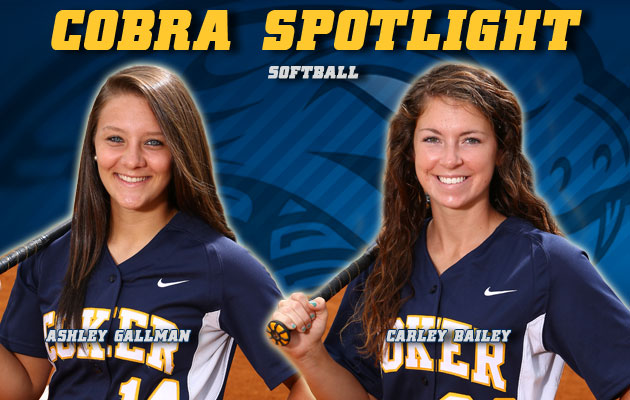 Cobra Spotlight- Ashley Gallman & Carley Bailey, Softball