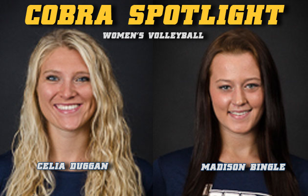 Cobra Spotlight- Celia Duggan & Madison Bingle, Women's Volleyball