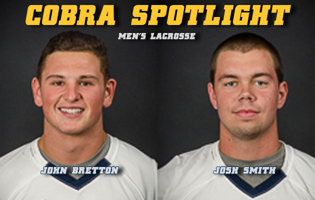 Cobra Spotlight- John Bretton & Josh Smith, Men's Lacrosse