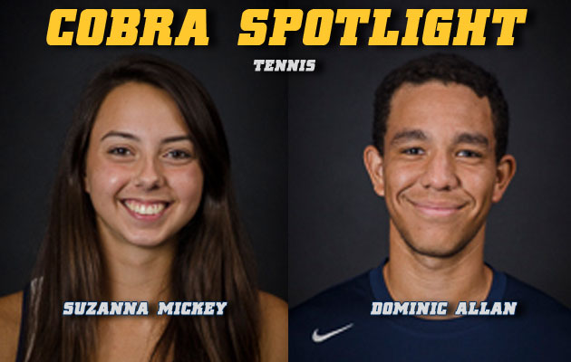 Cobra Spotlight- Suzanna Mickey & Dominic Allan, Women's & Men's Tennis