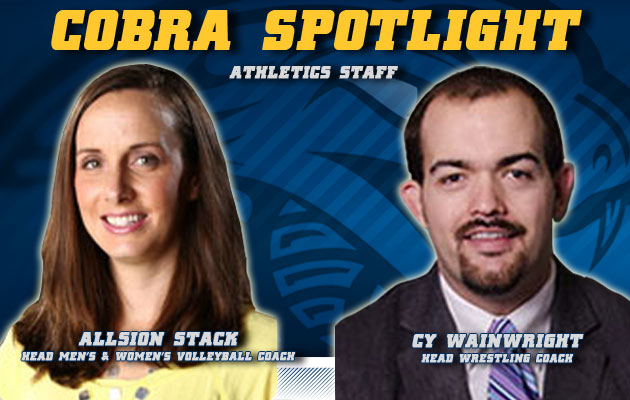 Cobra Spotlight- Allison Stack & Cy Wainwright, Athletic Staff
