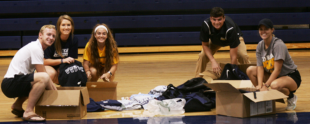 Coker Student-Athletes Send Love, Support, and Clothes to Hurricane Harvey Victims