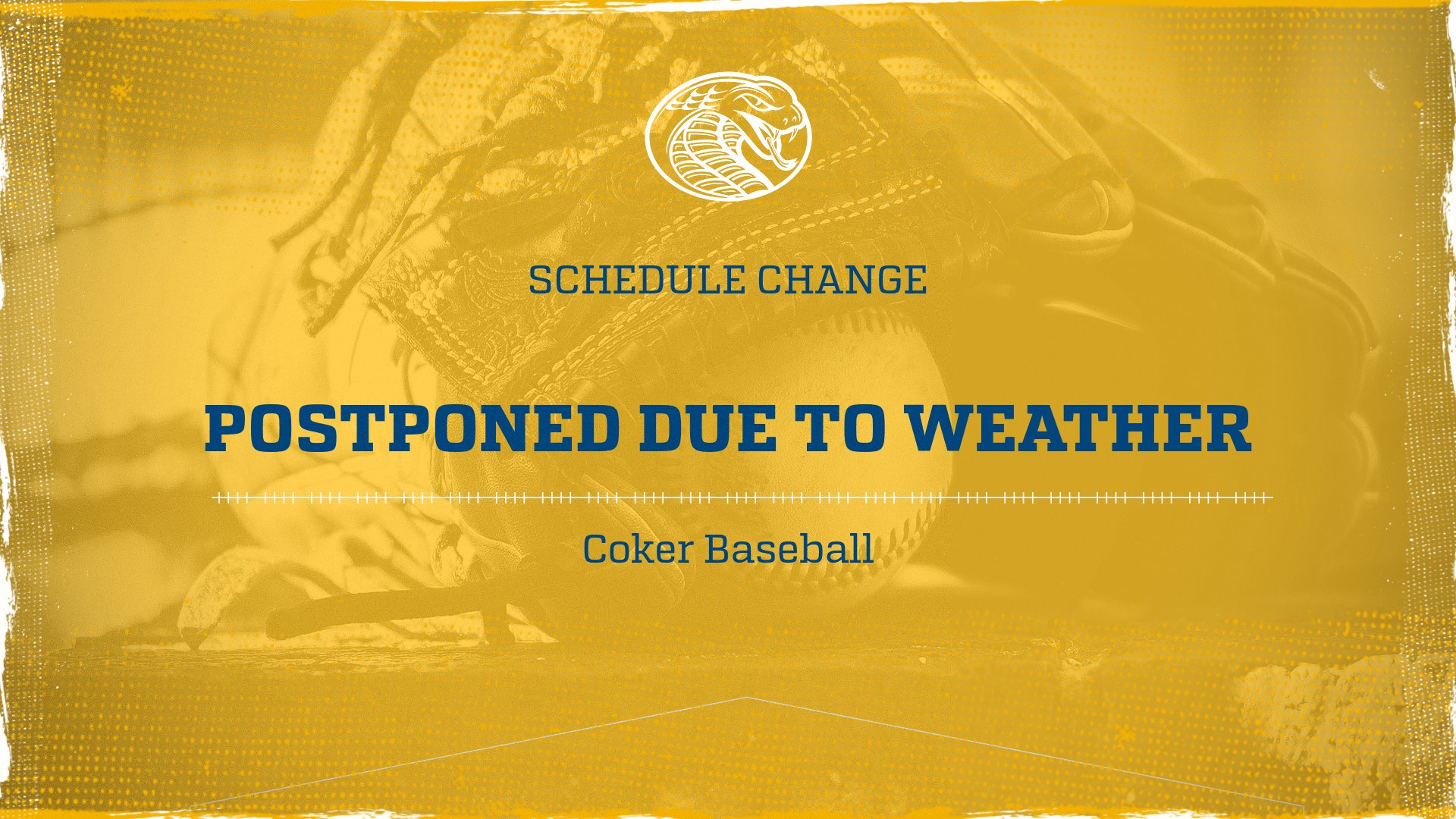 Games Rescheduled Due to Weather