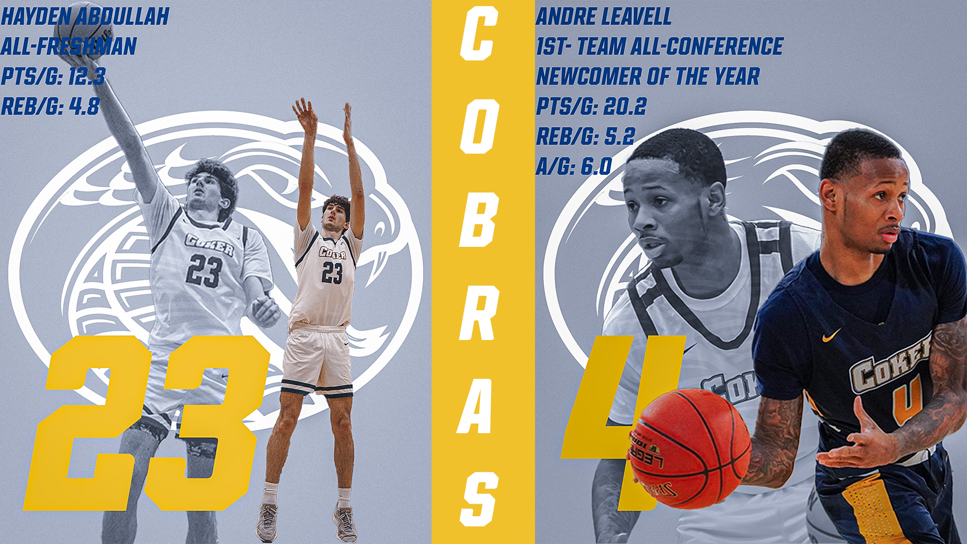 Andre Leavell Named Newcomer of the Year & Hayden Abdullah Earns All-Freshman