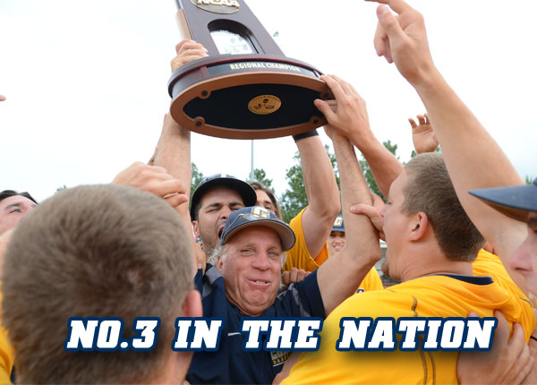 Coker Baseball Ranked No. 3 in the Nation