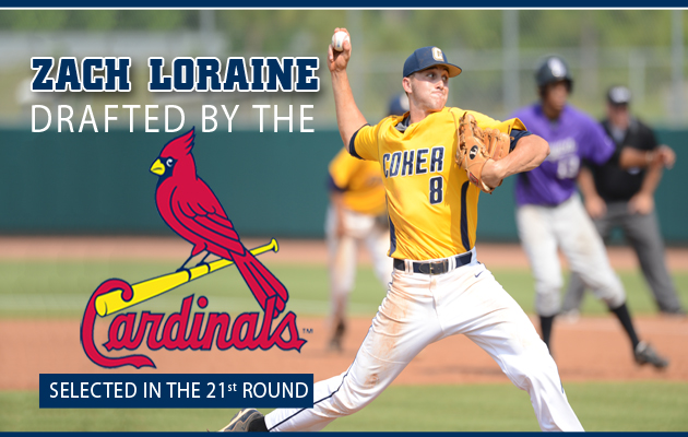 Coker's Zach Loraine Drafted by Hometown Cardinals