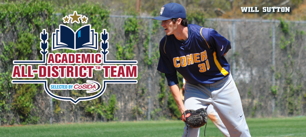 Coker's Sutton Selected to Academic All-District Team