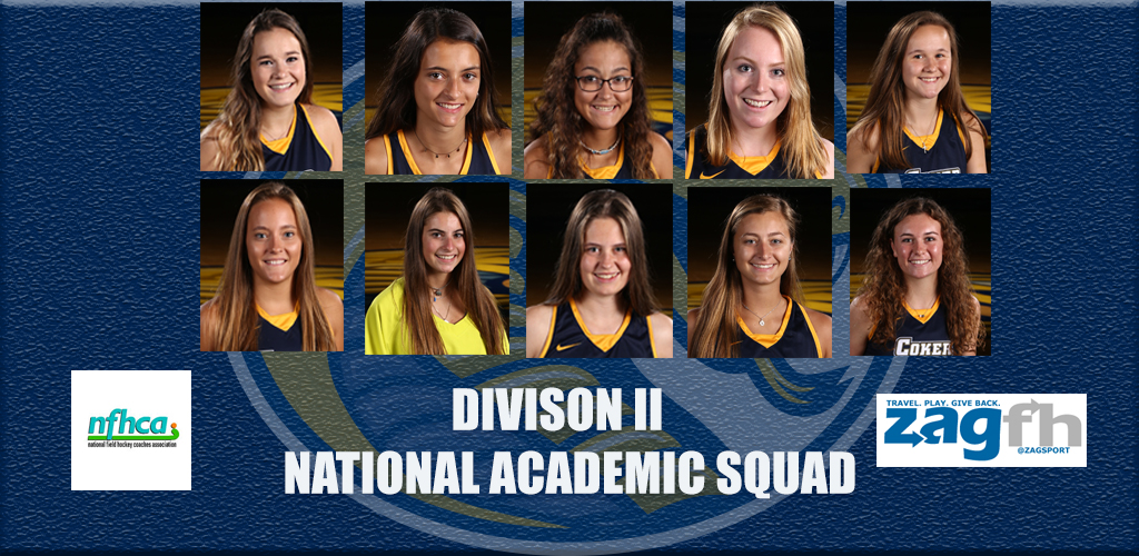 Field Hockey Lands 10 on the Zag Field Hockey/NFHCA Division II National Academic Squad