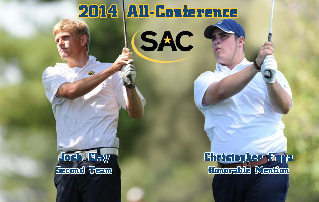 Coker's Clay and Fuga Named to All-SAC Men's Golf Teams