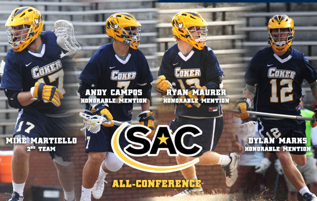 Four Coker Men's Lacrosse Players Named All-Conference