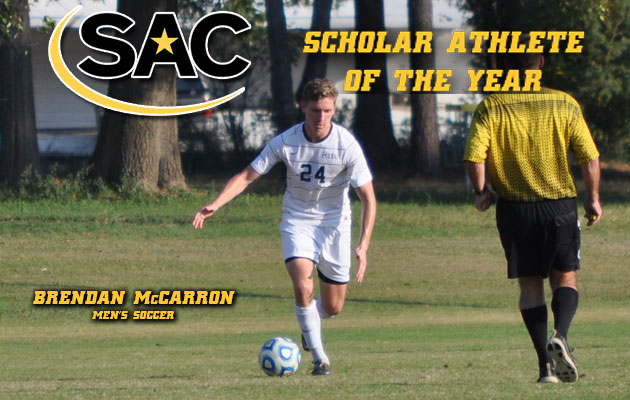 McCarron Named SAC Scholar-Athlete of the Year