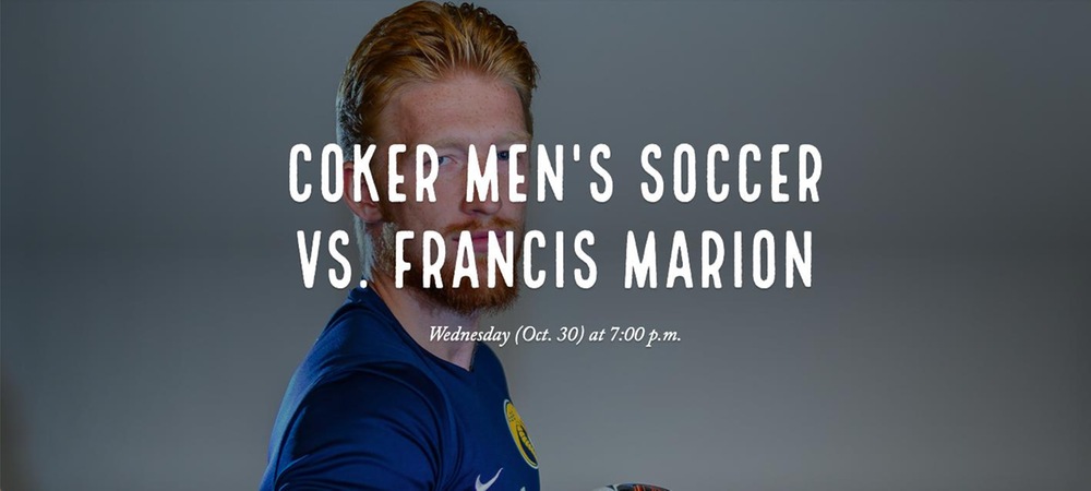 Coker Men's Soccer Set to Host Francis Marion