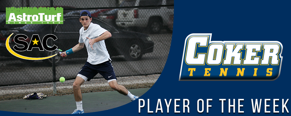 Watt Named SAC AstroTurf Men's Tennis Player of the Week for Second Time this Season