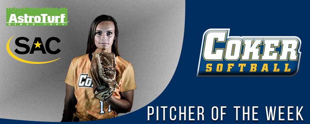 Carver Earns Third SAC AstroTurf Pitcher of the Week Honor