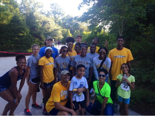Coker Track and Field Gets Accustom to Hartsville Through Community Service