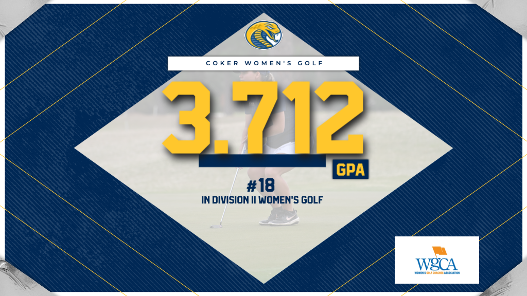 Coker Women's Golf Ranks No. 18 in NCAA Division II in Team GPA