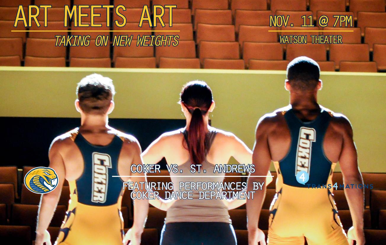 Wrestling Hosts St. Andrews in "Art Meets Art" Event Wednesday