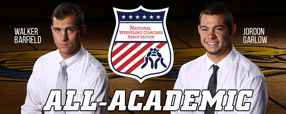 Barfield and Garlow Named to Division II All-Academic Wrestling Team