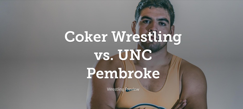 Wrestling Opens Home Dual Meet Schedule with UNC Pembroke
