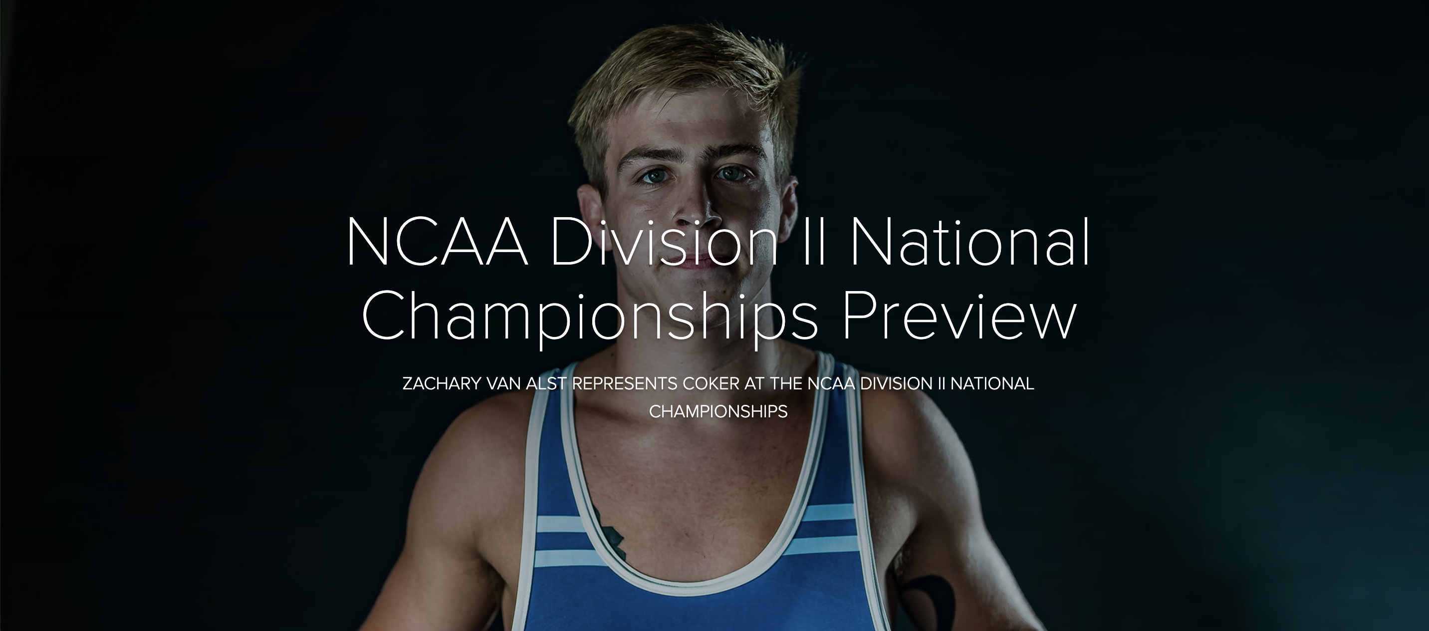 Van Alst Ready to Represent Coker at the NCAA Division II National Championships