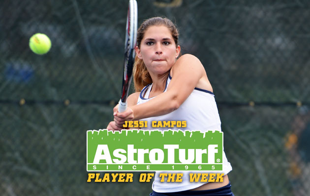 Coker's Campos Named SAC AstroTurf Women's Tennis Player of the Week