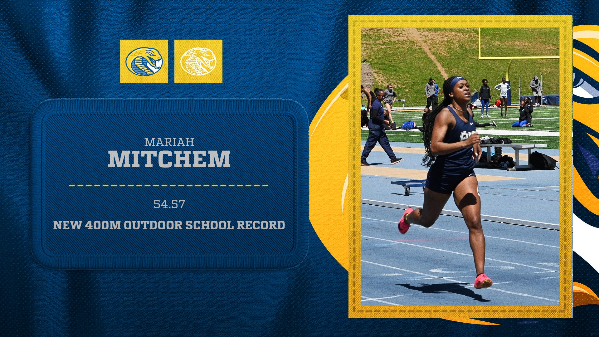 Mitchem Breaks Outdoor 400m Record As Cobras Compete in USC Open