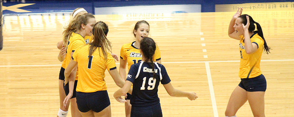 Coker Spikes First Win of Season, Finish 1-1 in Day One of Newberry Volleyball Invitational