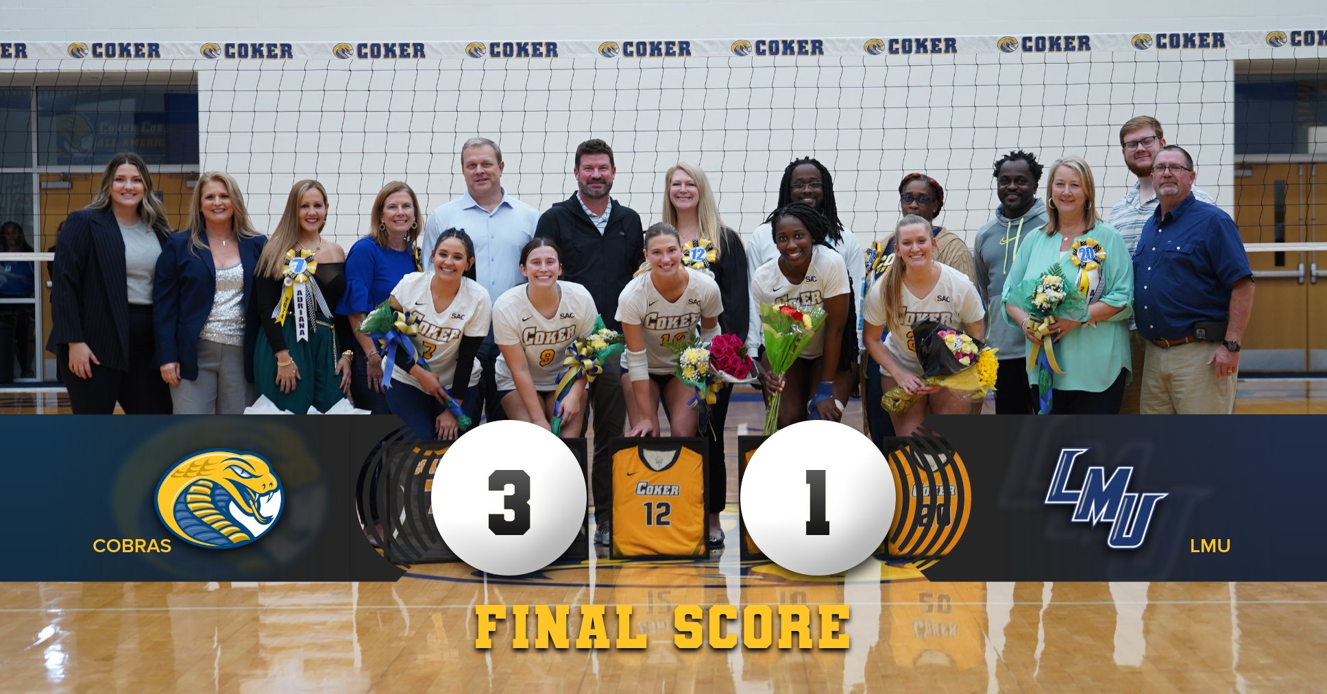 Coker Comes Out on Top on Senior Night 3-1