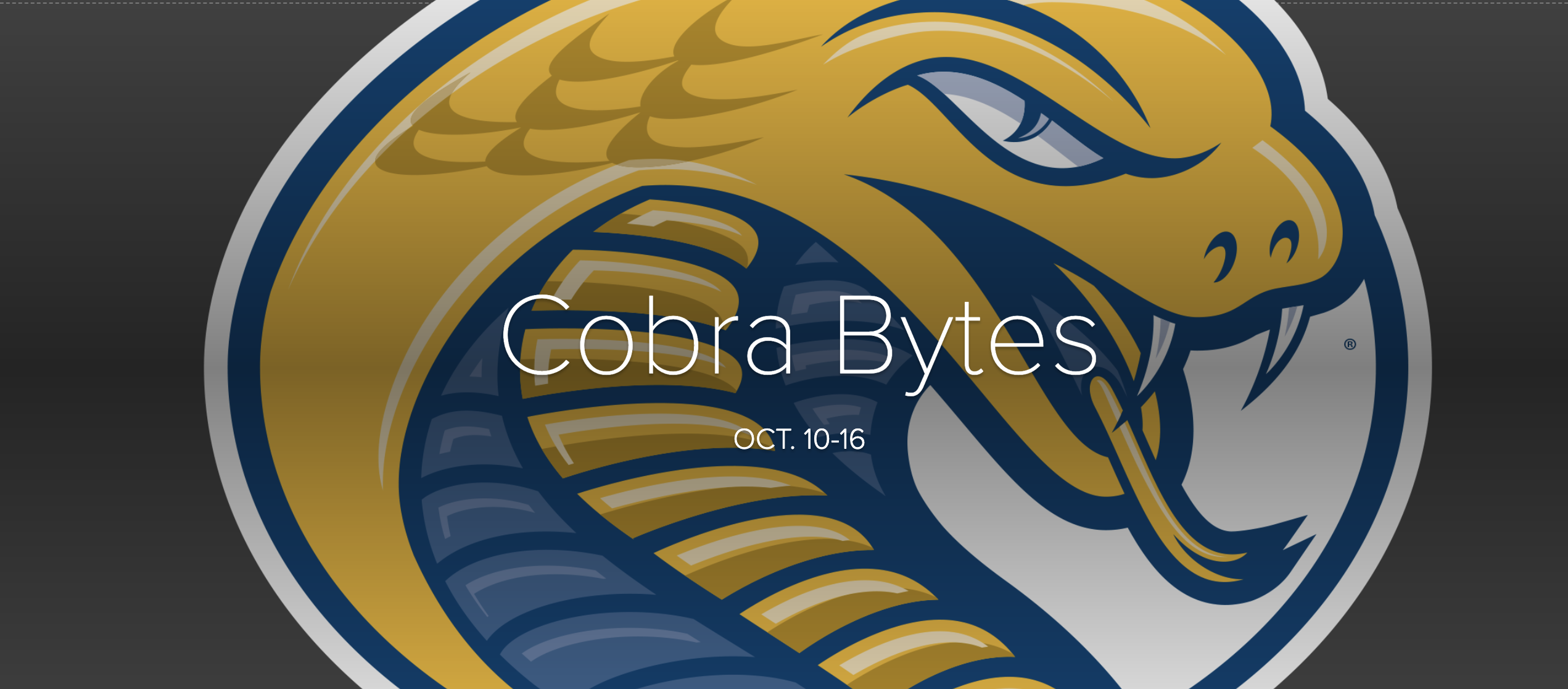Cobra Bytes Oct. 10-16