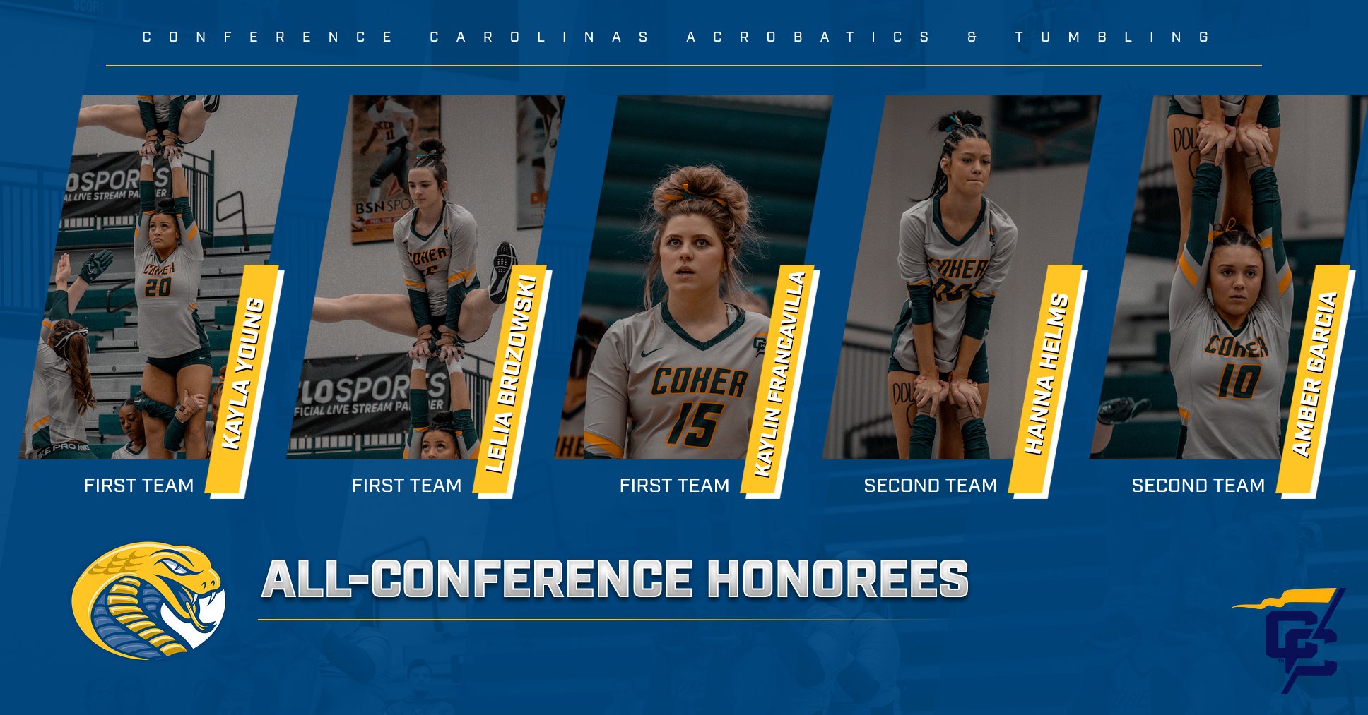 Five Cobras Named to Conference Carolinas All-Conference Teams