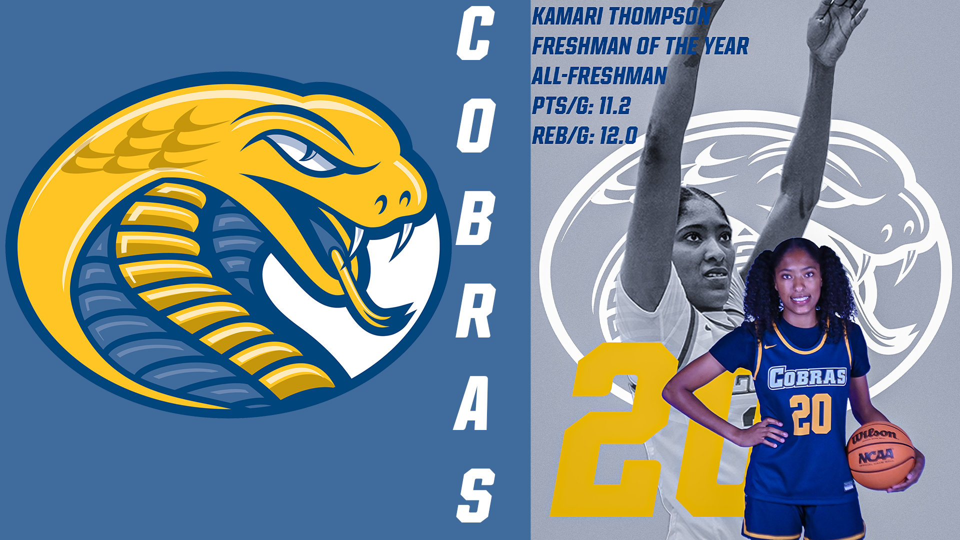 Kamari Thompson Earns All-Freshman & Freshman of the Year