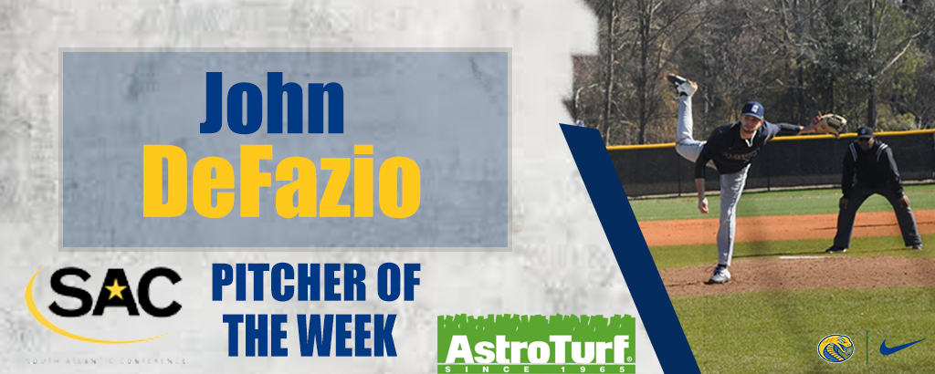 Coker's John DeFazio Named SAC AstroTurf Pitcher of The Week