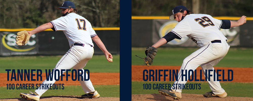 Hollifield, Wofford Record 100 Career Strikeouts as Coker Splits With Anderson (S.C.) Saturday