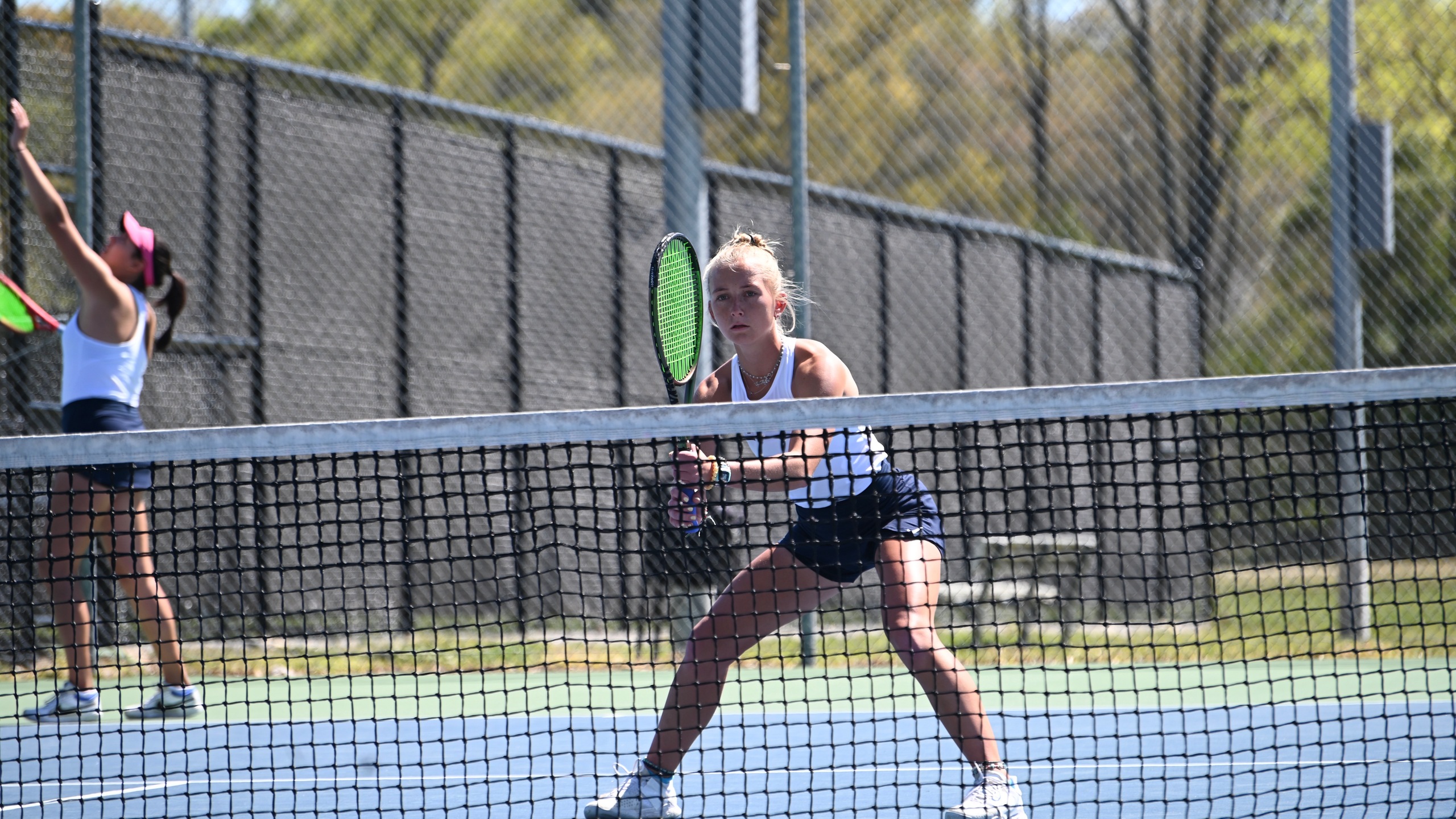 Women’s Tennis falls to the Wolves
