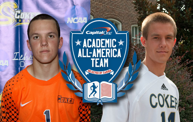 Coker's Sweeney and Staub Named to Capital One Academic All-Distirct Soccer Team