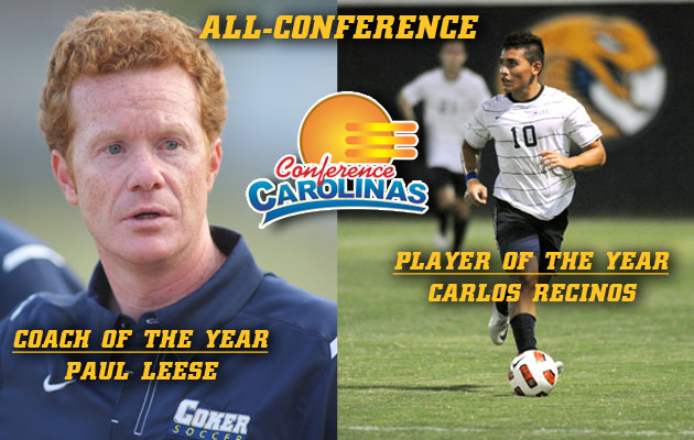 Coker Men's Soccer has Seven Receive All-Conference Honors, Leese and Recinos Lead the Way