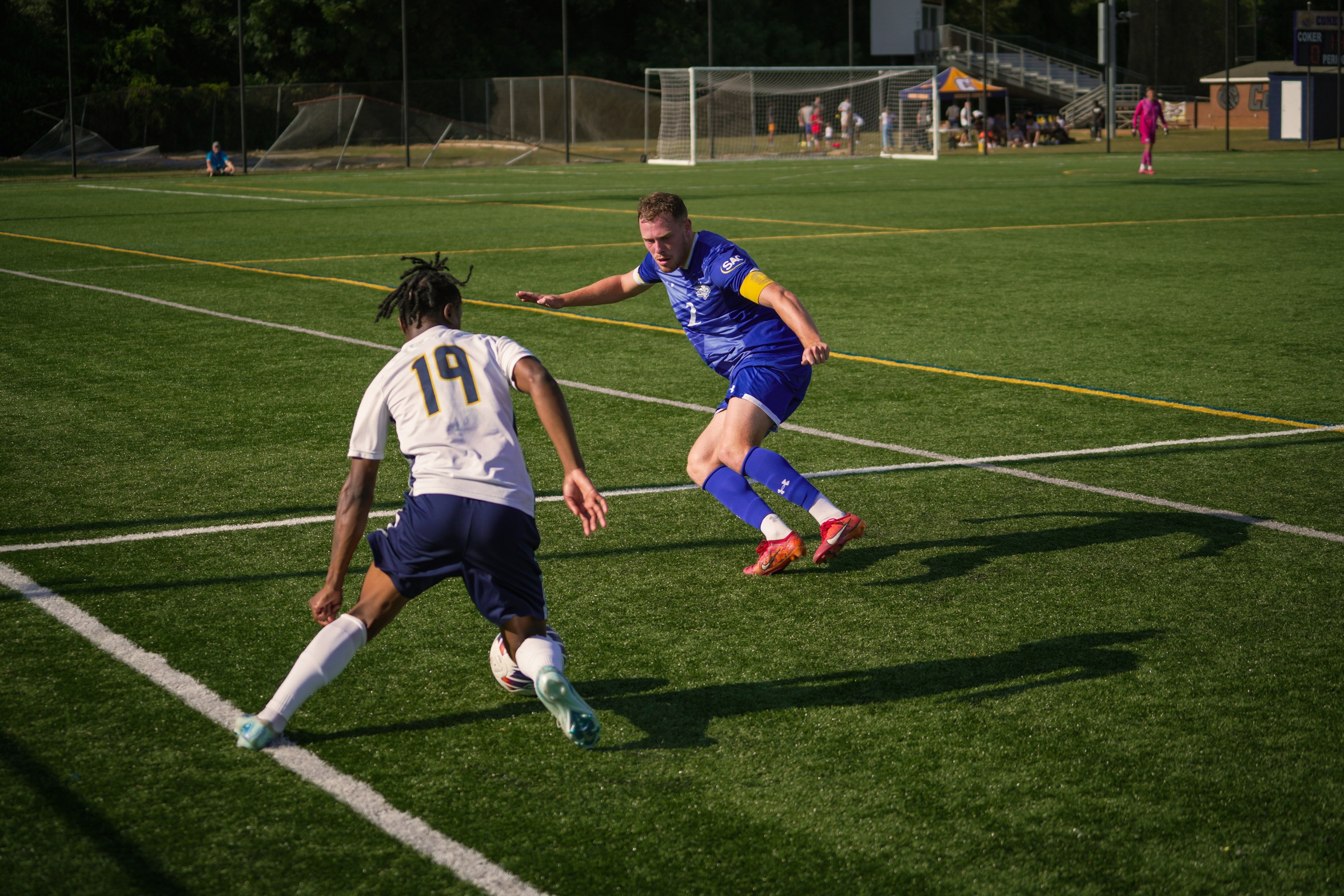 MEN'S SOCCER DOWNS EAGLES ON THE ROAD