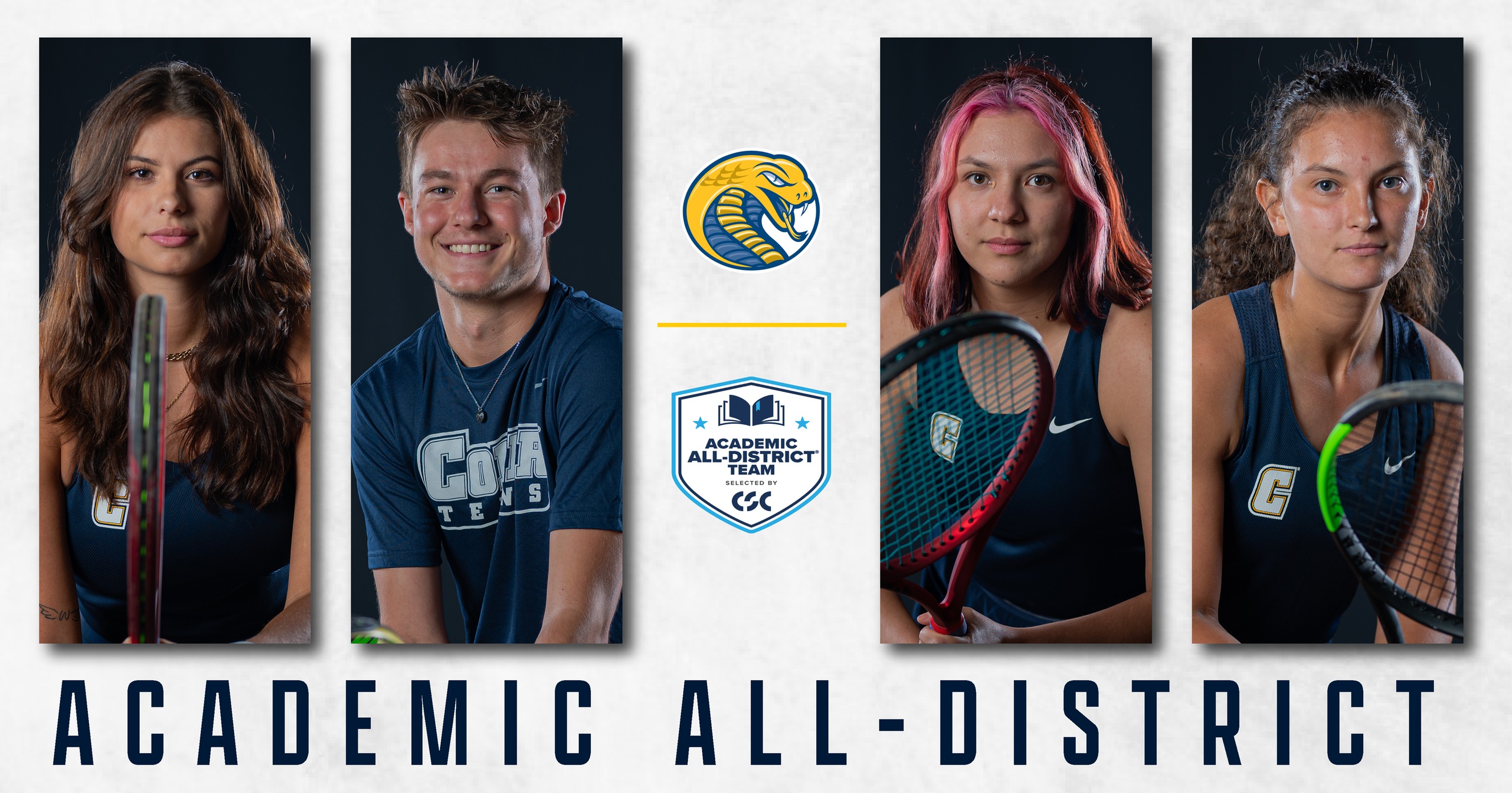 Four Named to CSC Academic All-District Tennis Teams