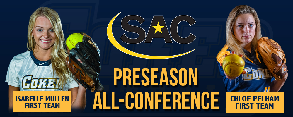 Mullen and Pelham Named to Preseason All-Conference First Team, Softball Picked Seventh in SAC Preseason Coaches' Poll