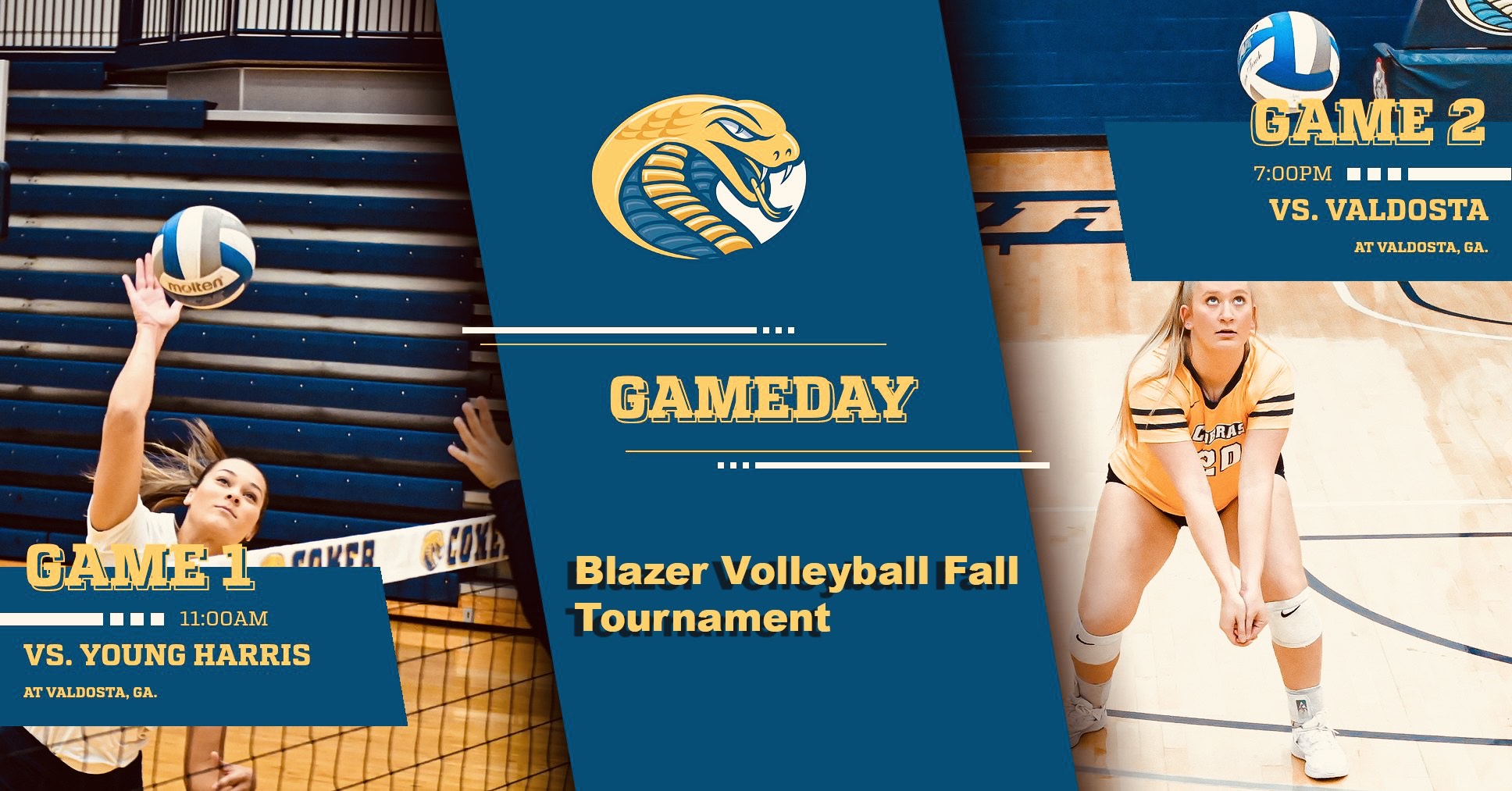 Cobras Fight Hard in Day 1 of Blazer Volleyball Fall Tournament